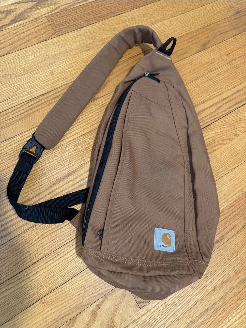 Carhartt Brown Sling Bag Crossbody Shoulder Pack Duck Canvas Unisex